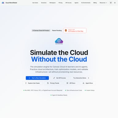 Cloud World Model - Code & IT AI Tool Screenshot