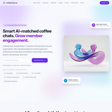 Coffee Chats AI - 社交与约会 AI Tool Screenshot