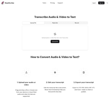 NeatScribe - Productivity AI Tool Screenshot