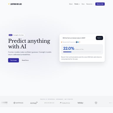 Foresight by Lightning Rod - Финансы AI Tool Screenshot