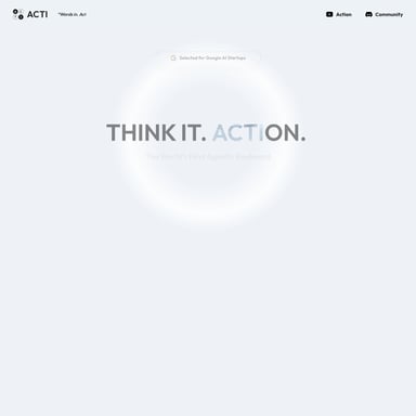 Acti - Productivity AI Tool Screenshot