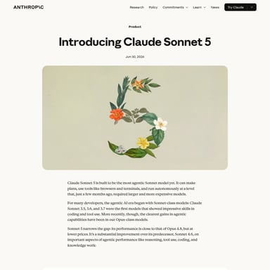 Claude Sonnet 5 - コードとIT AI Tool Screenshot