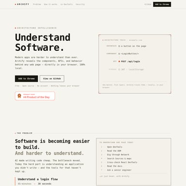 Archify  - 코드 및 IT AI Tool Screenshot
