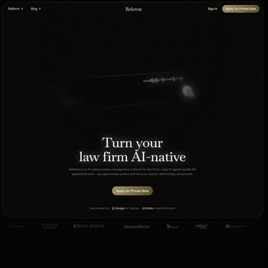 Referent - Legal AI Tool Screenshot