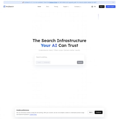 AnySearch - Search Engines AI Tool Screenshot