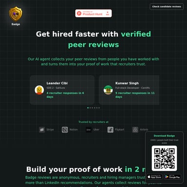 Badge - Recursos Humanos y Currículum AI Tool Screenshot