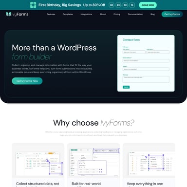 IvyForms - Plugins & Extensions AI Tool Screenshot