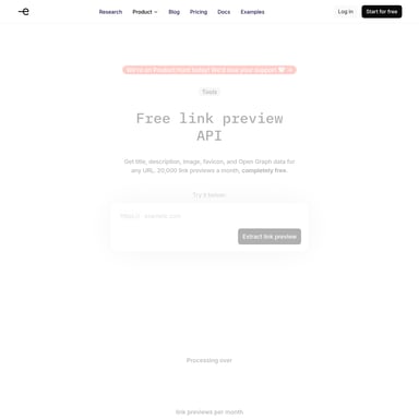 Link Preview API - Code & IT AI Tool Screenshot