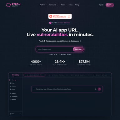Perfai Security - Code en IT AI Tool Screenshot