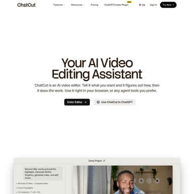 ChatCut - Video AI Tool Screenshot