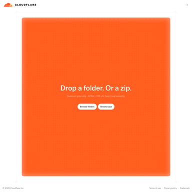 Cloudflare Drop - 코드 및 IT AI Tool Screenshot