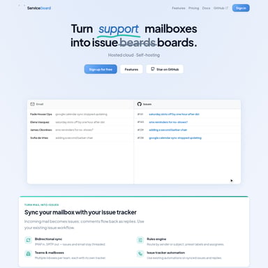 ServiceBeard - Customer Support AI Tool Screenshot