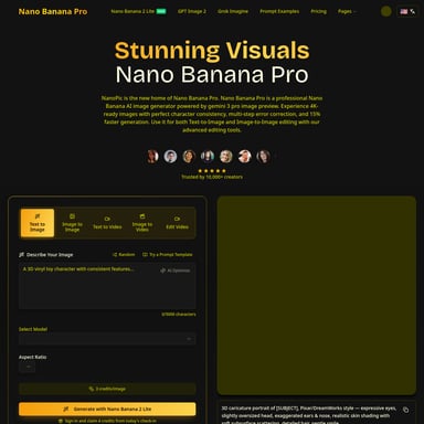 NanoPic AI image generator - 画像生成 AI Tool Screenshot