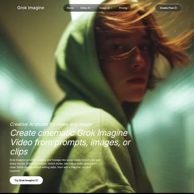 Grok Imagine Video - 视频 AI Tool Screenshot