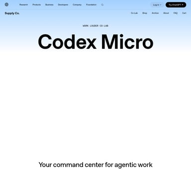 Codex Micro - Код и IT AI Tool Screenshot