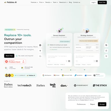Pebbles Ai - Sales & Marketing AI Tool Screenshot
