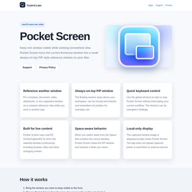 Pocket Screen - Productivity AI Tool Screenshot