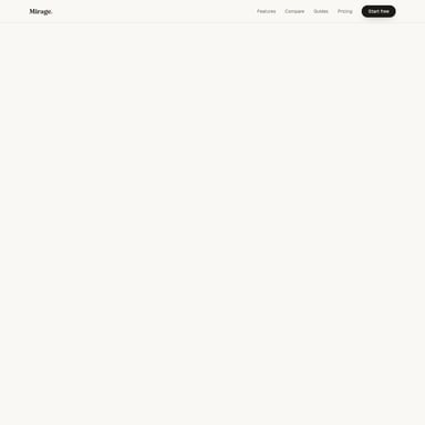 Mirage - Sales & Marketing AI Tool Screenshot