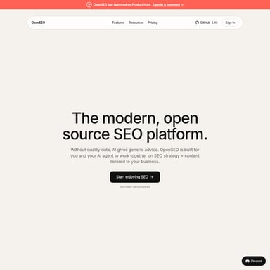OpenSEO - SEO AI Tool Screenshot