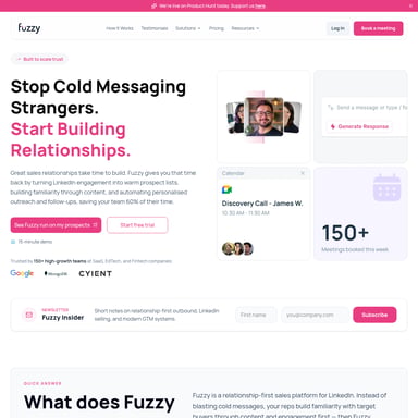 Fuzzy AI - Sales & Marketing AI Tool Screenshot