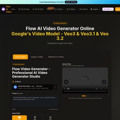 Flow AI - Video AI Tool Screenshot
