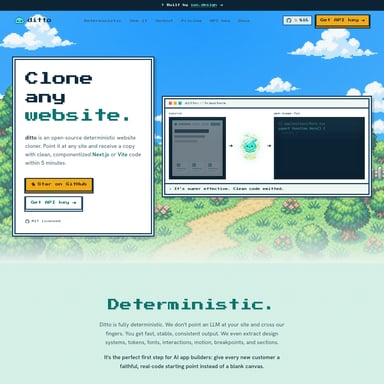 ditto.site - Код и IT AI Tool Screenshot