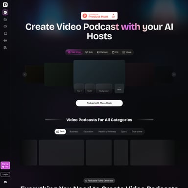 PodcastorAI - Video AI Tool Screenshot