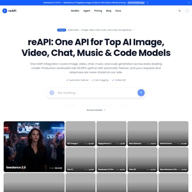 reapi - Wideo AI Tool Screenshot