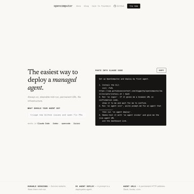 OpenComputer - Код и IT AI Tool Screenshot
