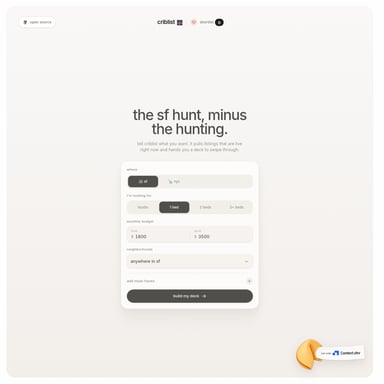 SF Apartment Finder - Search Engines AI Tool Screenshot