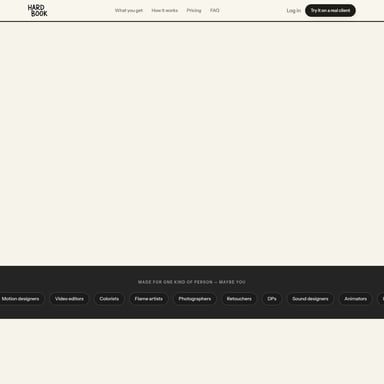 Hardbook - Creators Toolkit AI Tool Screenshot