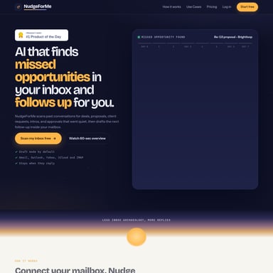 NudgeForMe - Productivity AI Tool Screenshot