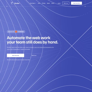 Rindler - Organization & Automation AI Tool Screenshot