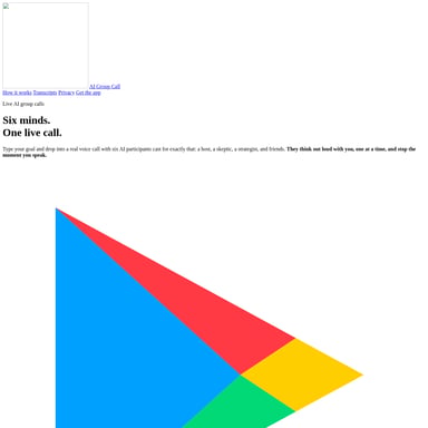 AI Group Call - Génération d'Idées AI Tool Screenshot