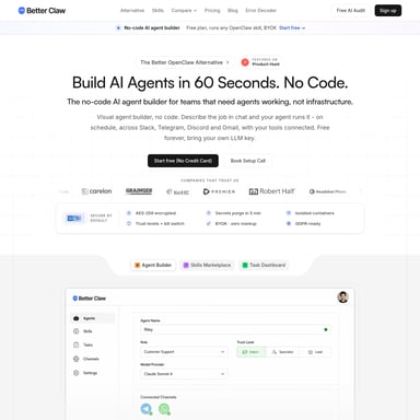 BetterClaw - Организация и Автоматизация AI Tool Screenshot