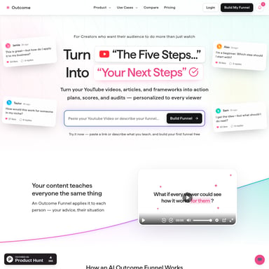 Outcome  - Vertrieb und Marketing AI Tool Screenshot