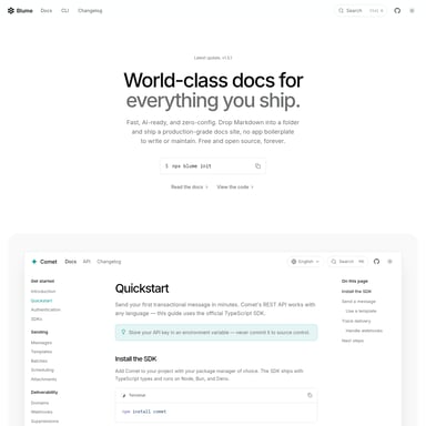 Blume - Code & IT AI Tool Screenshot