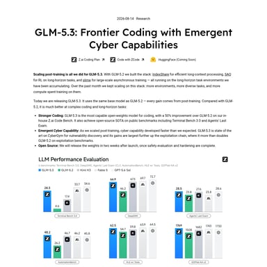GLM-5.3 - Código e IT AI Tool Screenshot