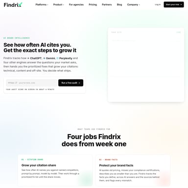 Findrix - SEO AI Tool Screenshot