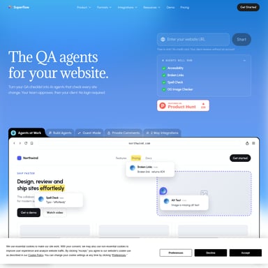 Superflow AI - Diseño Web AI Tool Screenshot