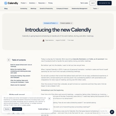 The New Calendly - Помощник для Встреч AI Tool Screenshot