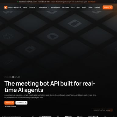 MeetStream AI - Помощник для Встреч AI Tool Screenshot