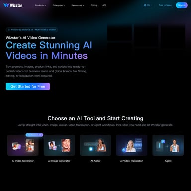 Wizstar - Video AI Tool Screenshot