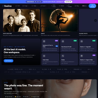 Reelina AI - Video AI Tool Screenshot