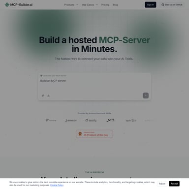 MCP-Builder.ai - Code und IT AI Tool Screenshot