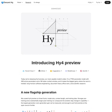 Hy4 preview - Помощник в Исследованиях AI Tool Screenshot