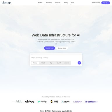 Olostep - Code et IT AI Tool Screenshot