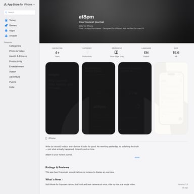 at8pm - Produktivität AI Tool Screenshot