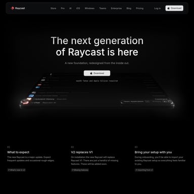 Raycast 2.0 - Productivity AI Tool Screenshot