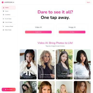 UndressMe AI - Spaß AI Tool Screenshot